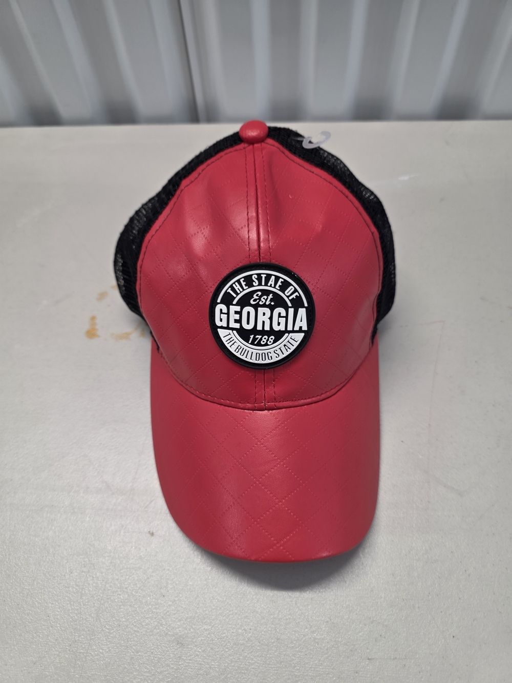 Georgia Patch Red and Black Trucker Hat